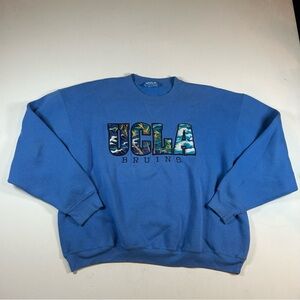 Vintage 90s UCLA Bruins Sweatshirt Mens XL Gold Standard USA Embroidery UCLA